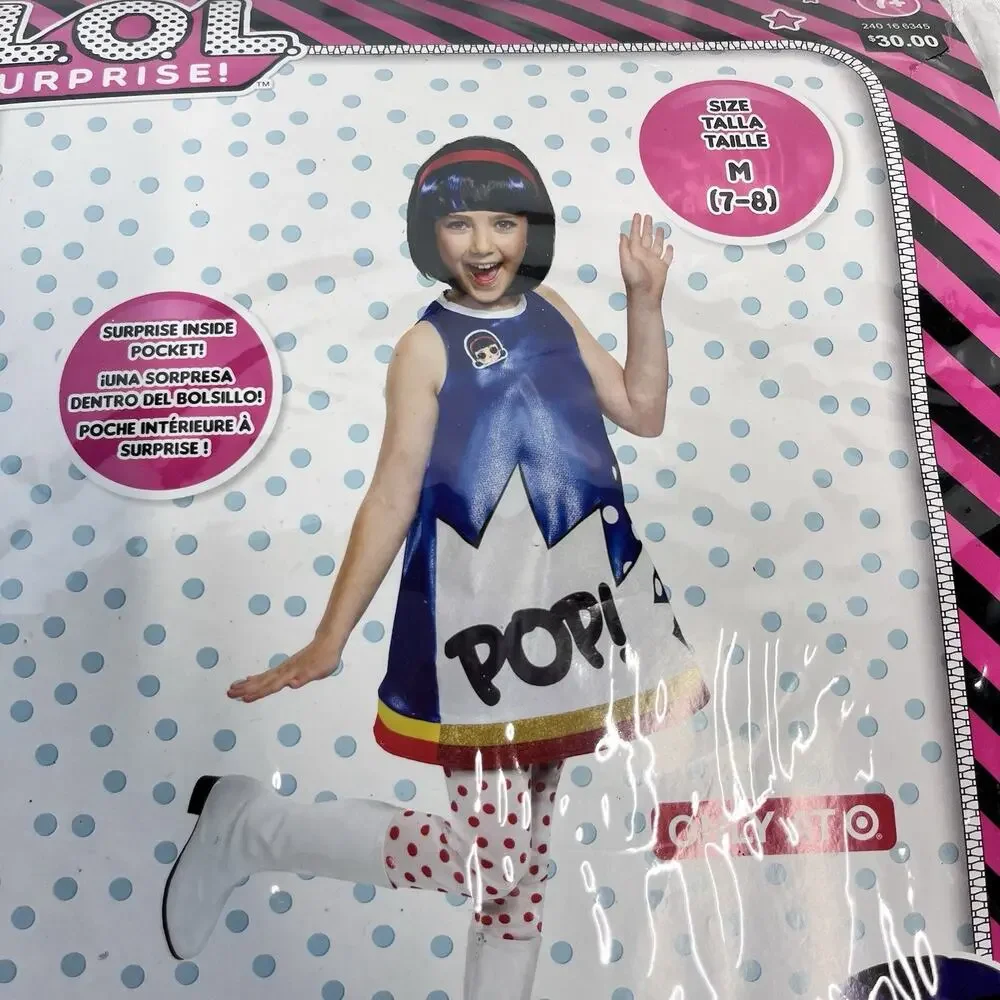 L.O.L. Surprise Pop Heart Halloween Child Halloween Costume size Medium 7-8